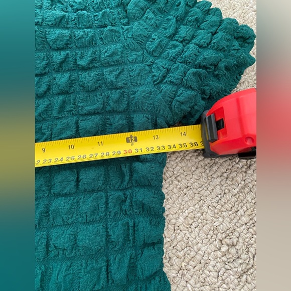 Green backless dress size L ( fits M ) - Picture 4 of 6